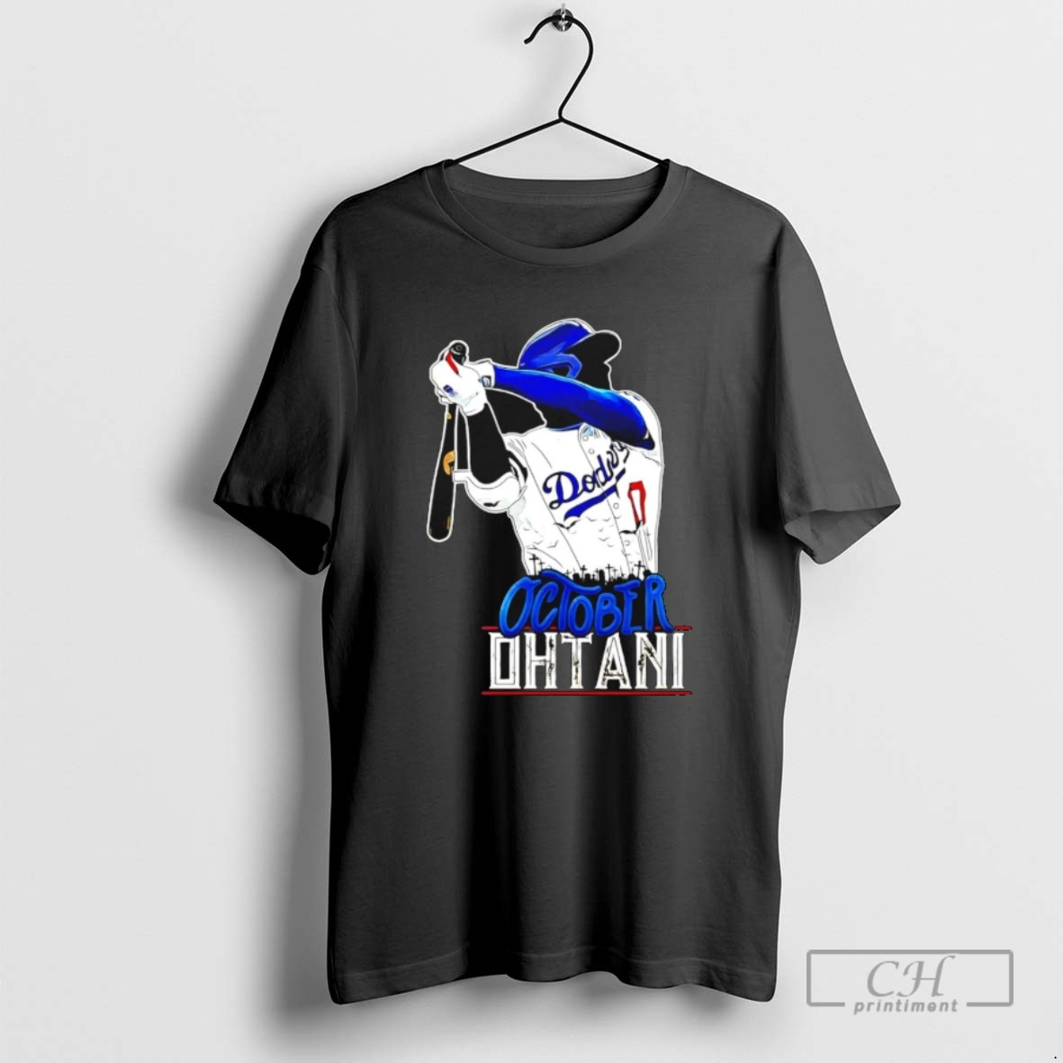 October Ohtani Shohei Ohtani La Dodgers Paint T Shirts