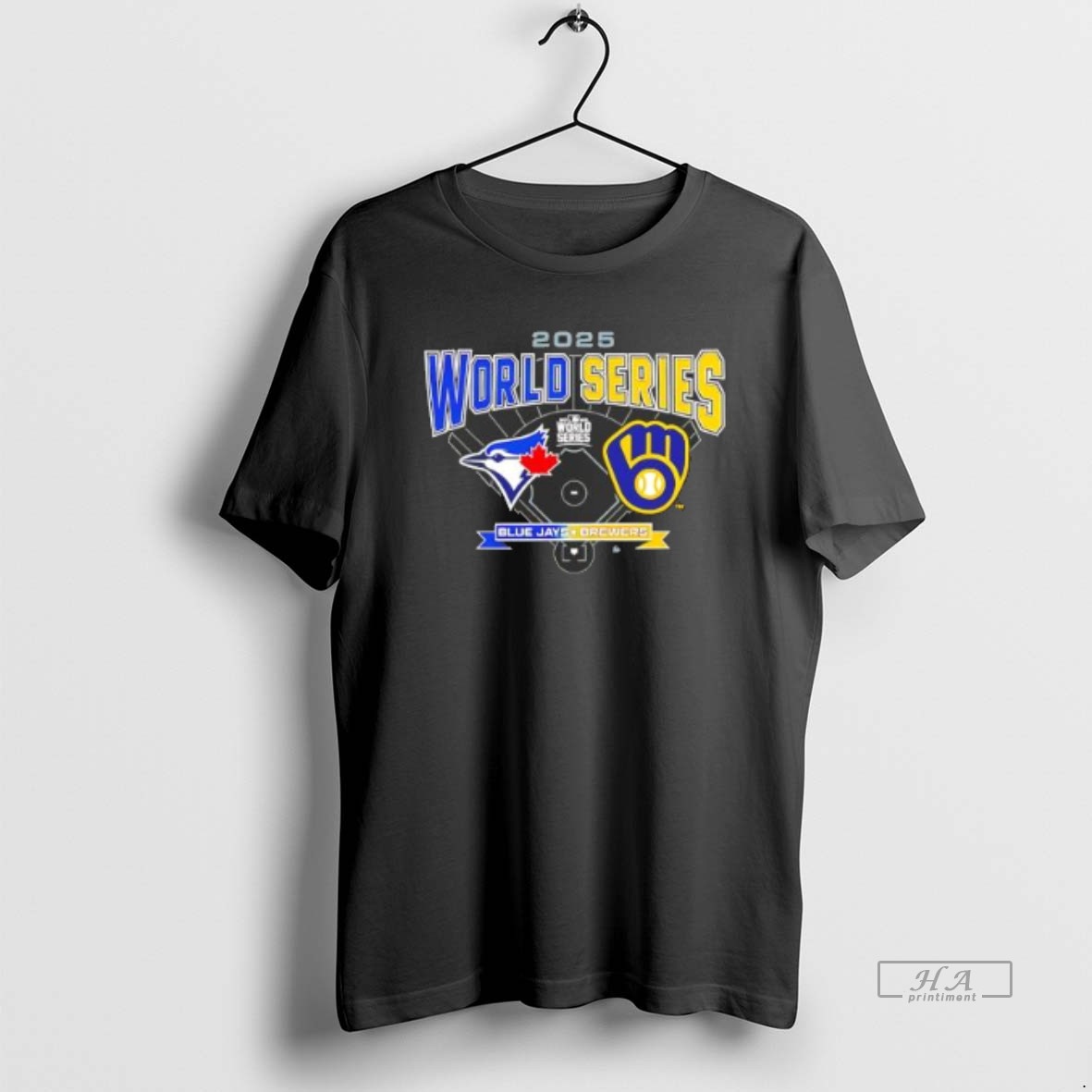 Official 2025 Mlb World Series Toronto Blue Jays Vs Milwaukee Brewers Baseball Change Up Shirt