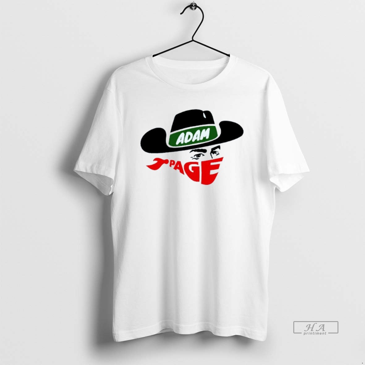 Official Adam Page Wrestlers X 80s Logos Mens White Tee T Shirt