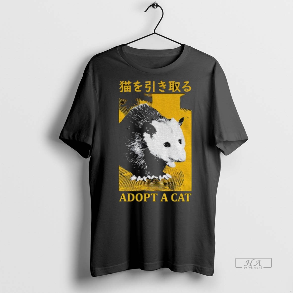 Official Adopt A Cat Opossum Japanese Shirt Hoodie