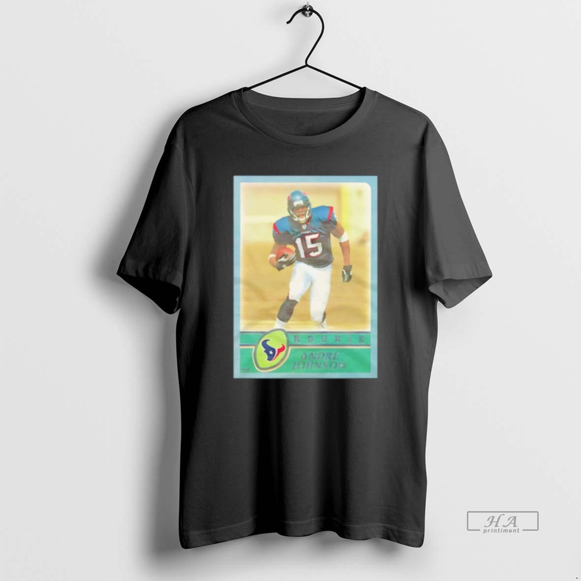 Official Andre Johnson Houston Texans 2003 Nfl Football Card Shirt