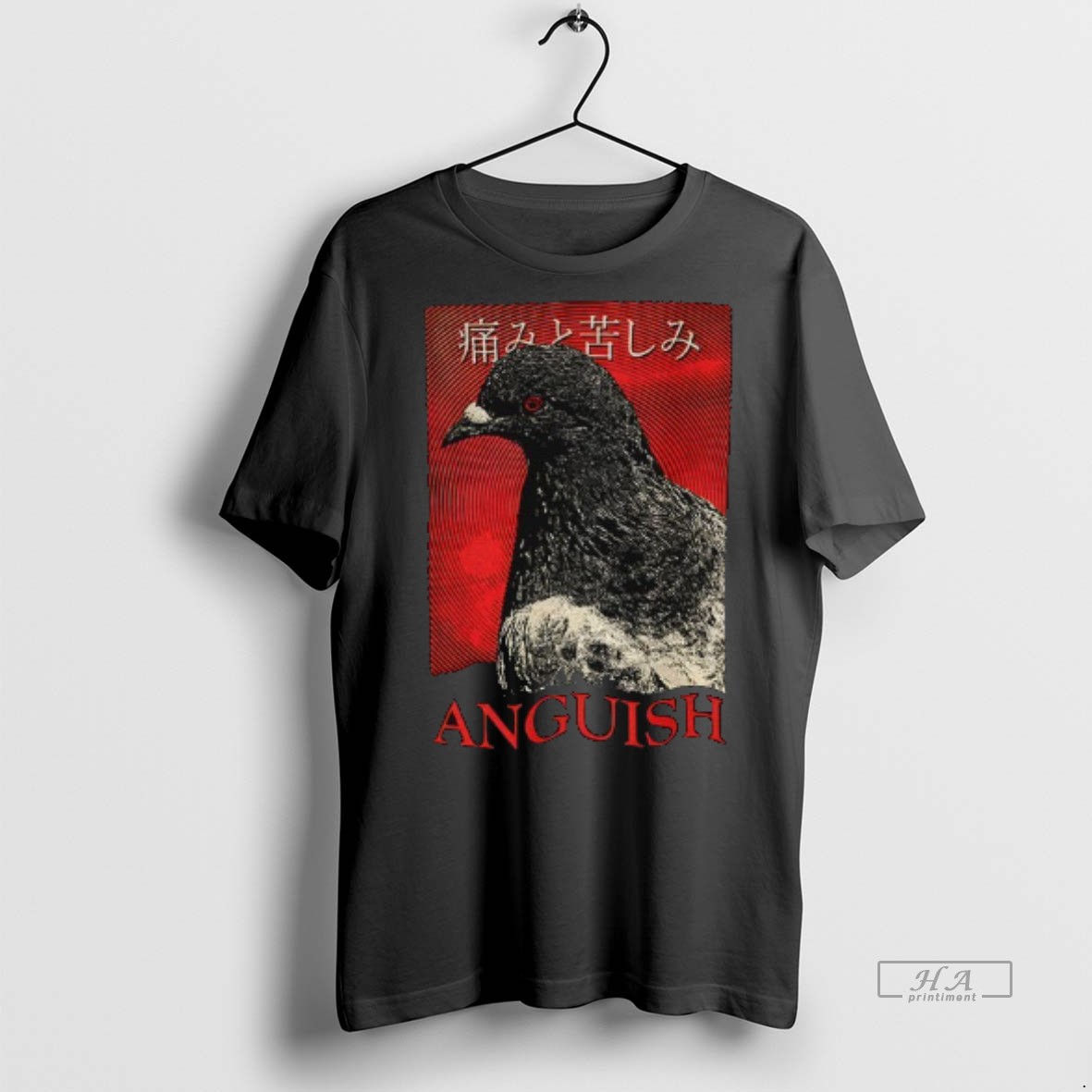 Official Anguish Pigeon Vintage Japanese Shirt Hoodie