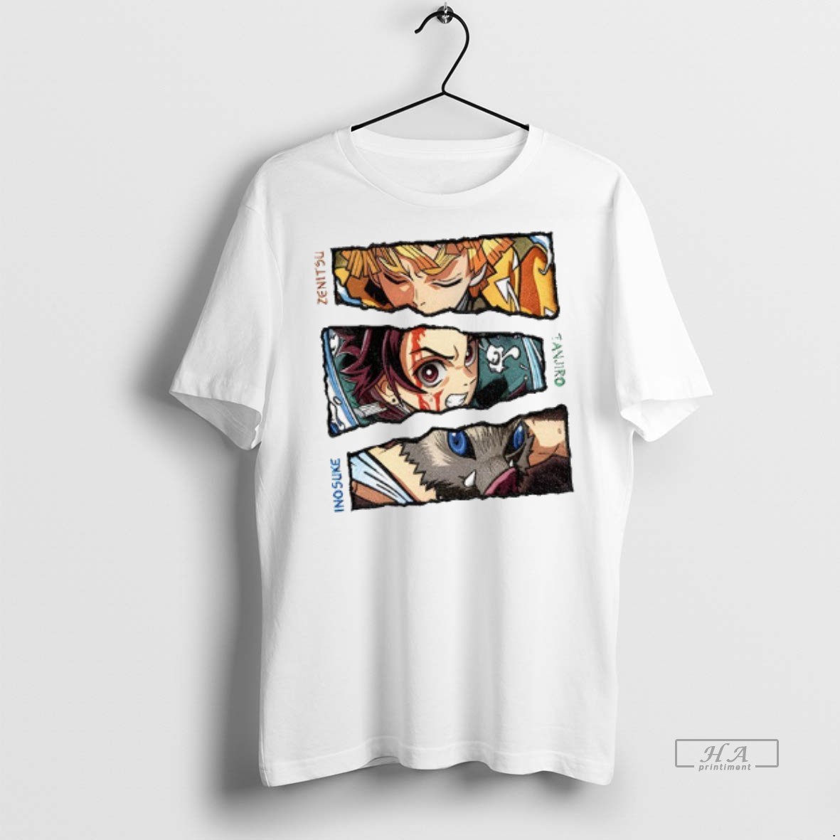 Official Anime Demon Slayer Characters Tanjiro Zenitsu Inosuke Anime Movie 2025 Shirt Hoodie