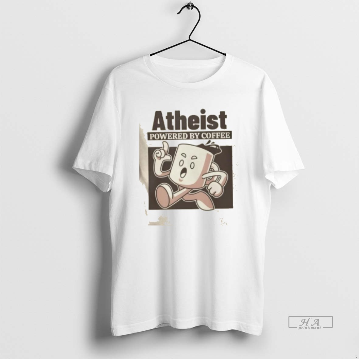 Official Atheist Powered By Coffee T Shirt