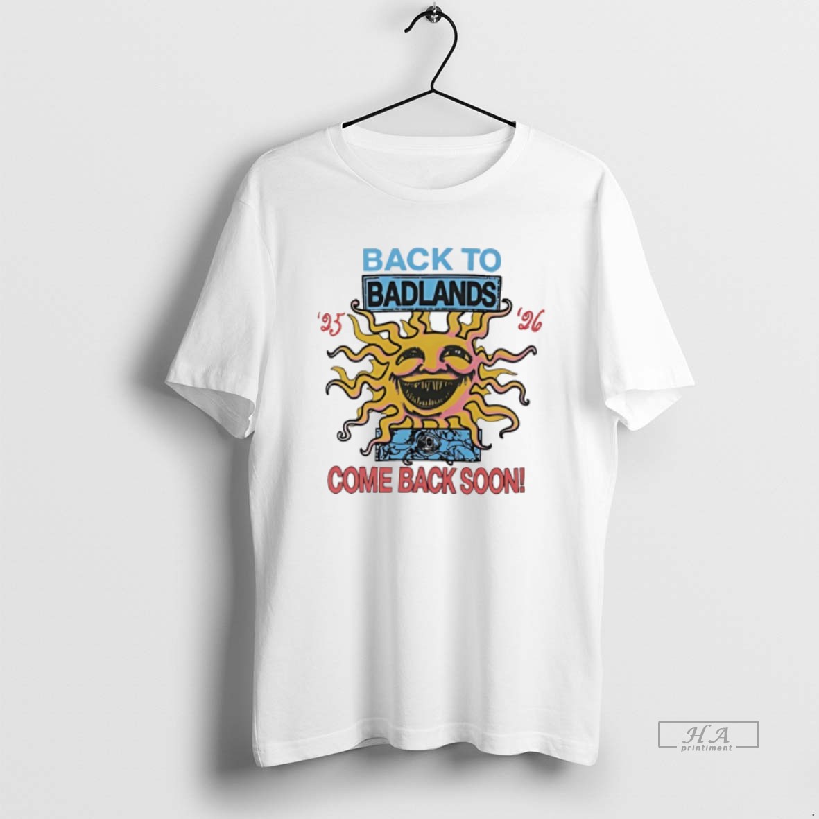 Official Back To Badlands Tour 2025 2026 T Shirt