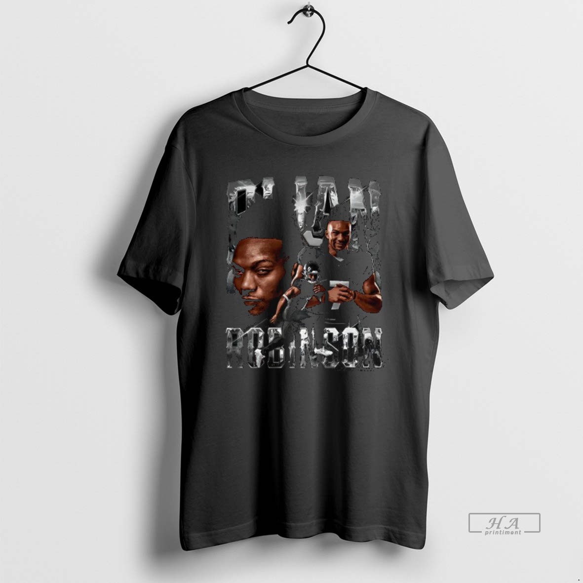 Official Bijan Robinson Atlanta Falcons Football Bling Graphic T Shirt