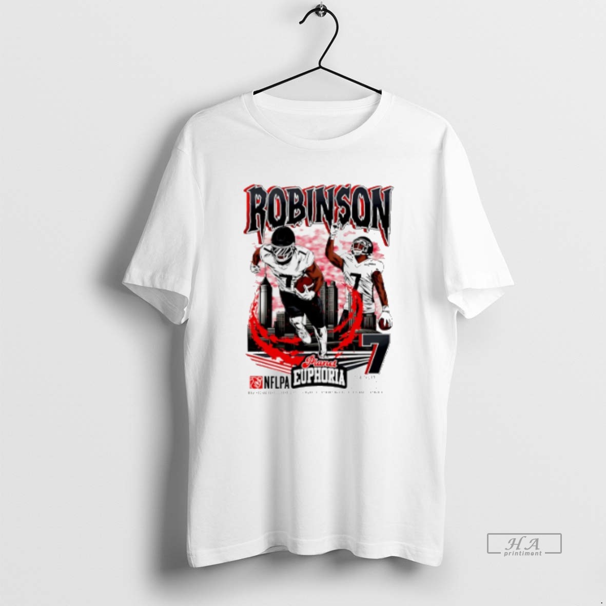Official Bijan Robinson Atlanta Falcons Player Comic Shirt