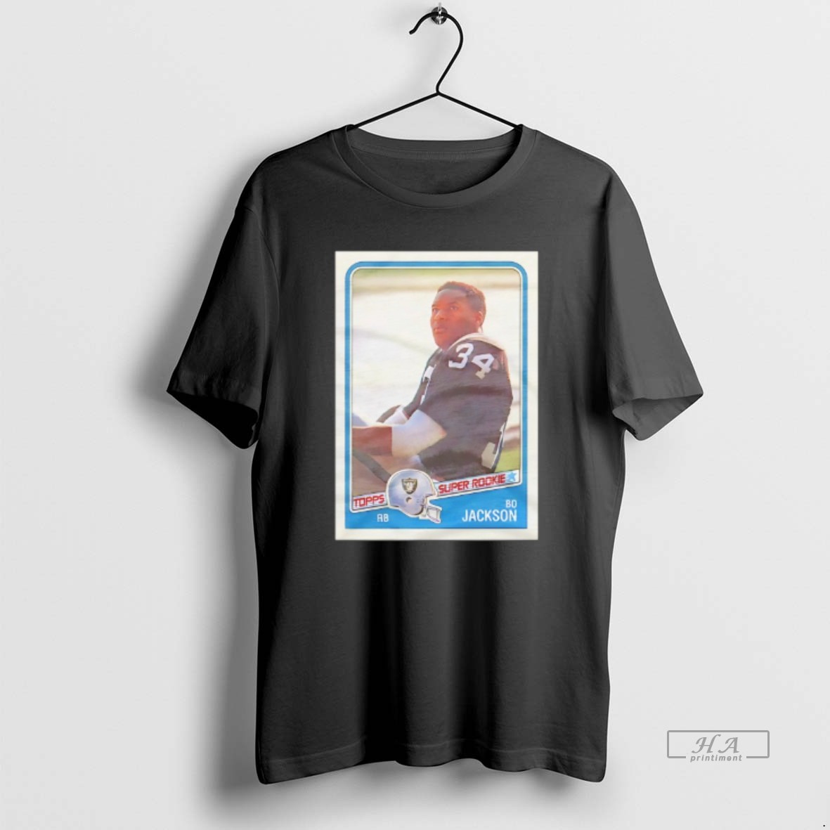 Official Bo Jackson Las Vegas Raiders 1988 Nfl Football Card Shirt