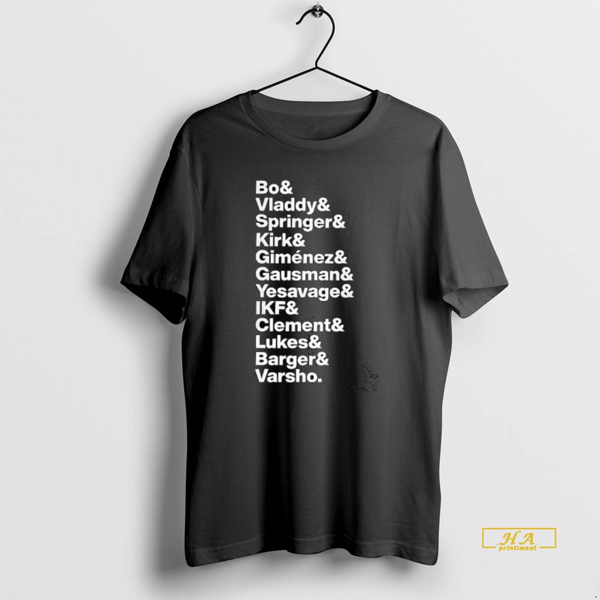 Official Bo Vladdy Springer Kirk And Gimenez Shirt