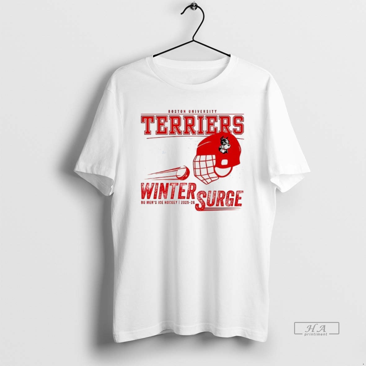 Official Boston University Terriers Winter Surge T Shirt