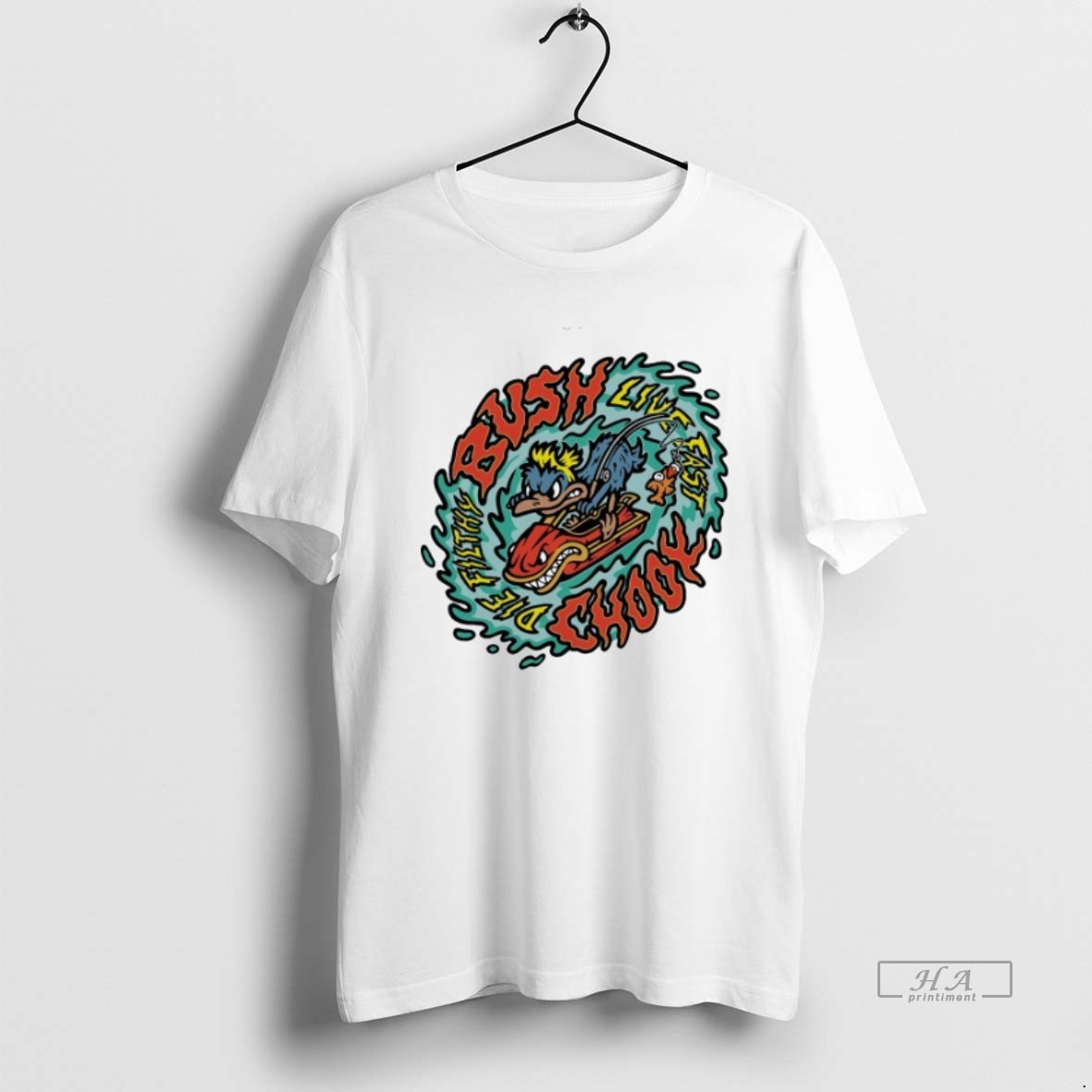 Official Bush Chook Live Fast And Die Filthy Shirt