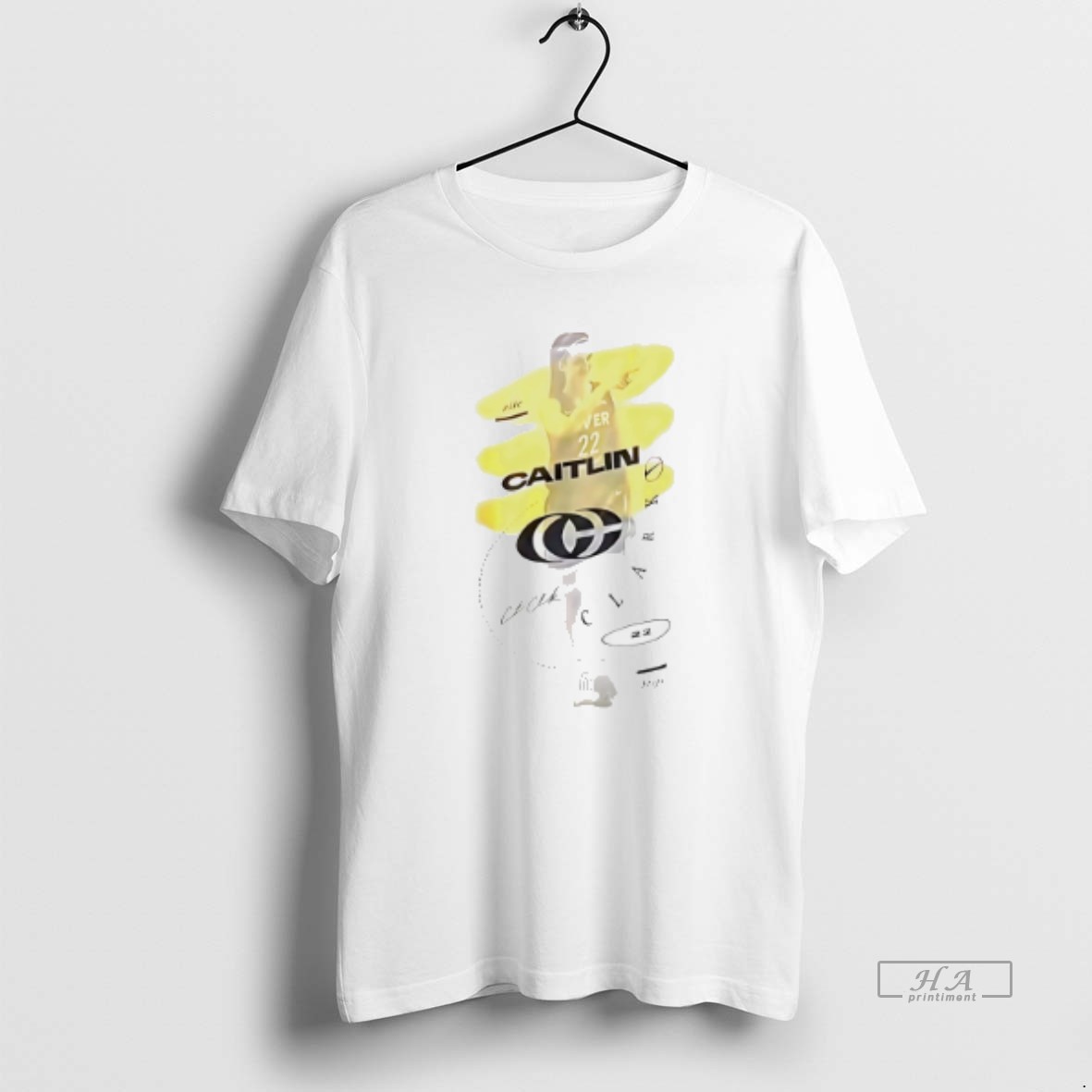 Official Caitlin Clark Indiana Fever 22 Cg Signature Graphic T Shirt