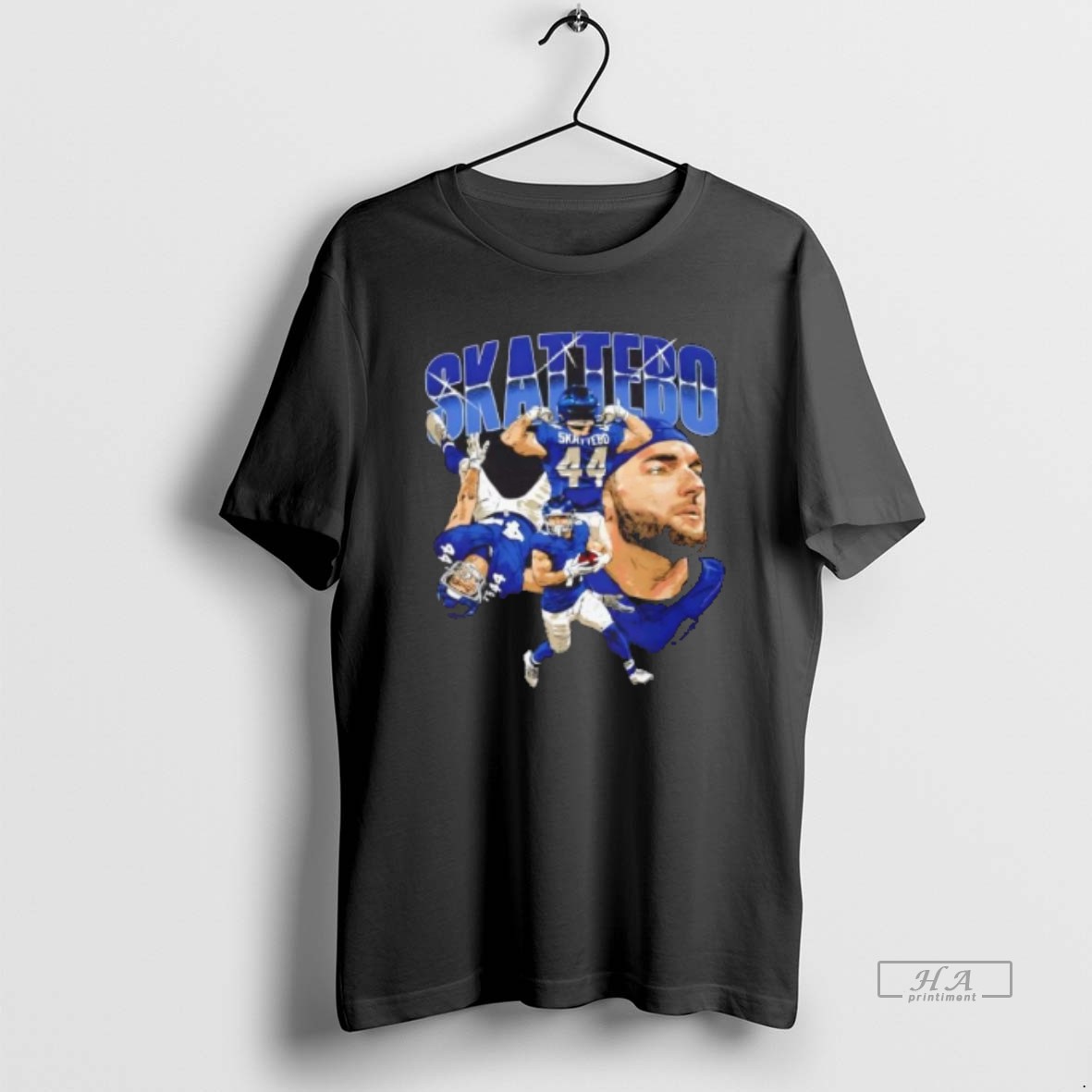 Official Cam Skattebo New York Giants Football Collage Graphic Shirt