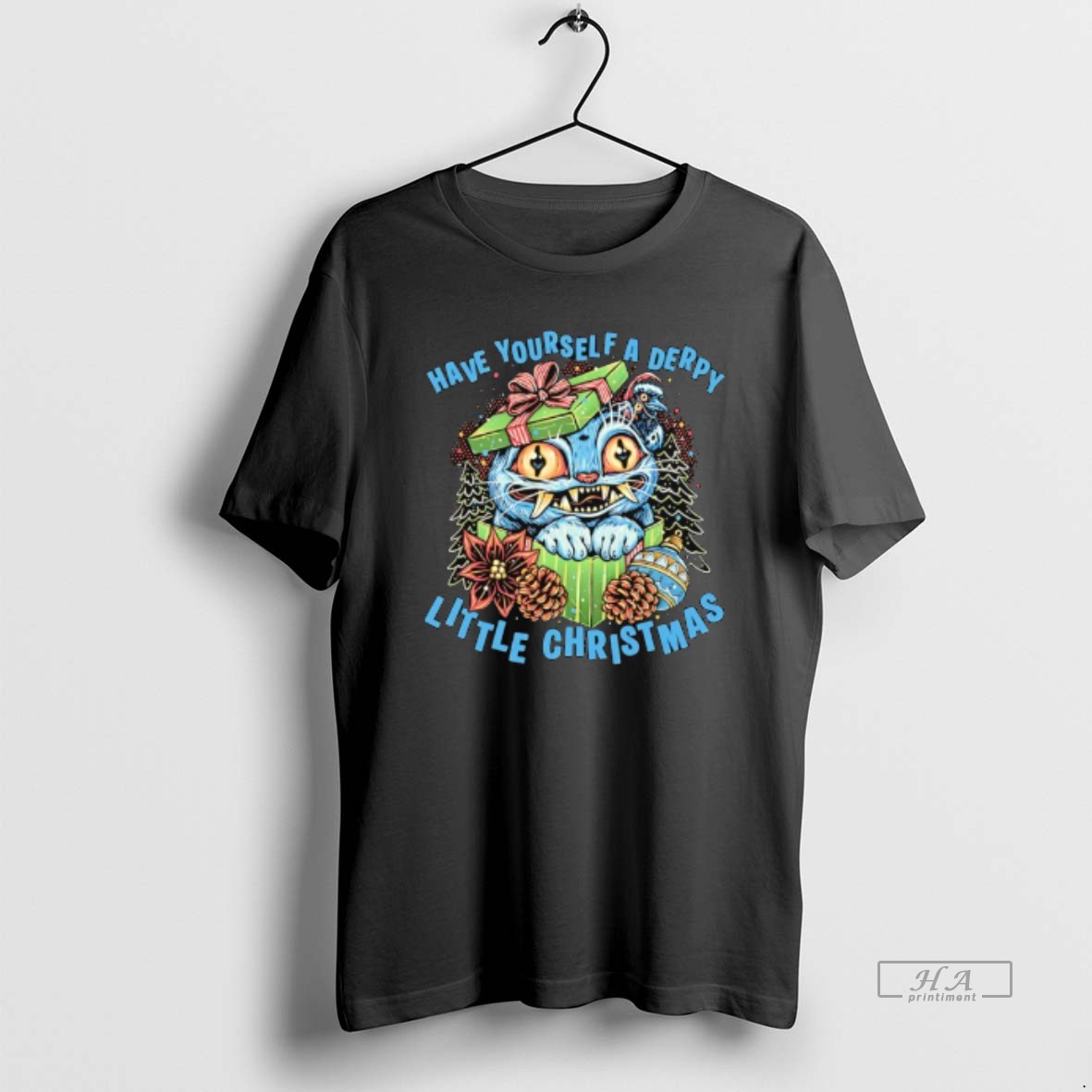 Official Cat Have Yourself A Derpy Little Christmas T Shirt