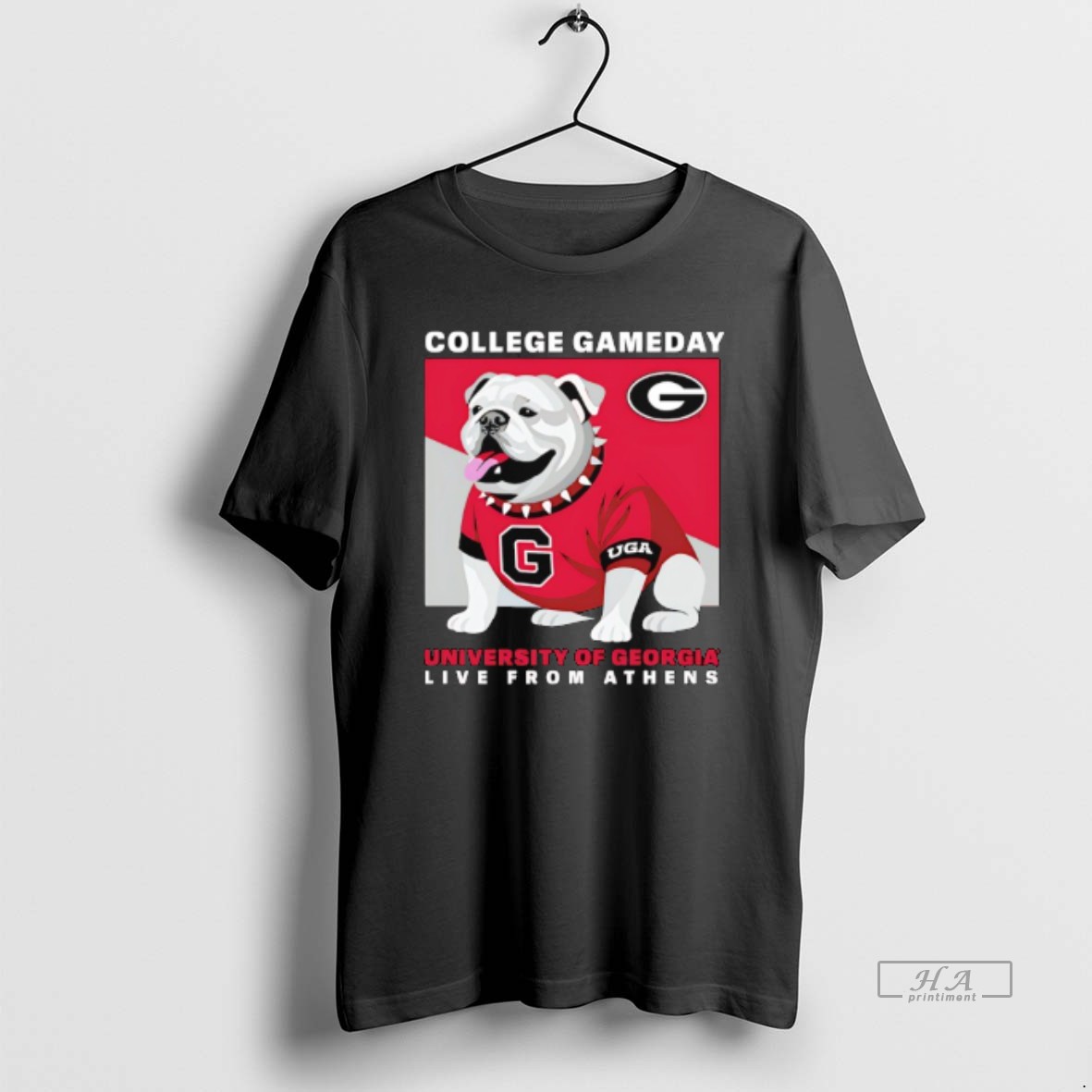 Official College Gameday Georgia Mascot University Live From Athens T Shirt