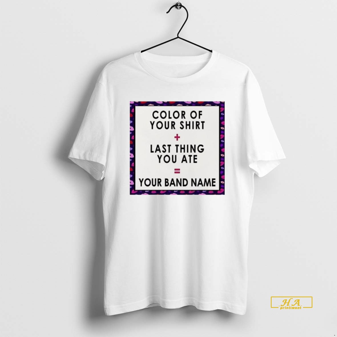 Official Color Of Your Last Thing Ate Your Band Name Shirt