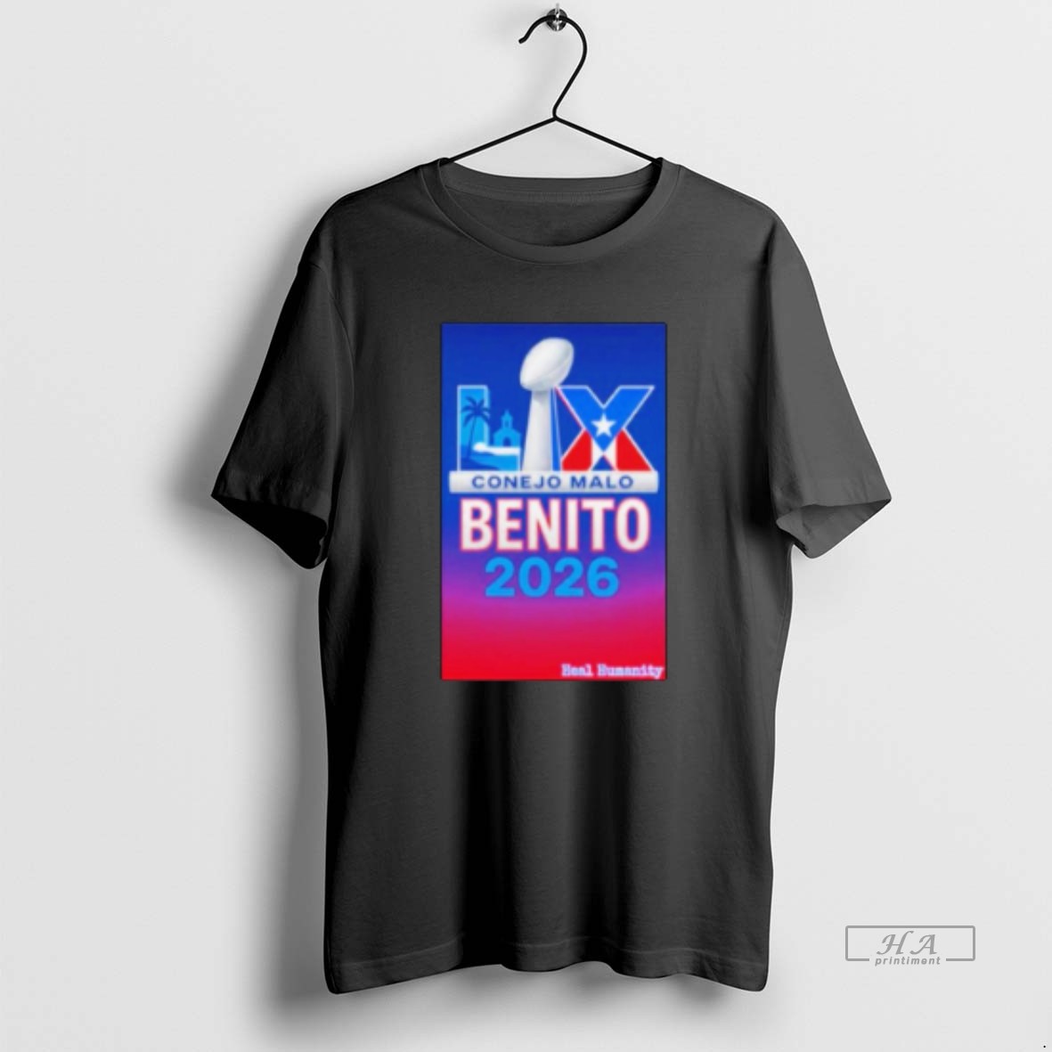 Official Conejo Malo Bad Bunny Super Bowl Logo T Shirt