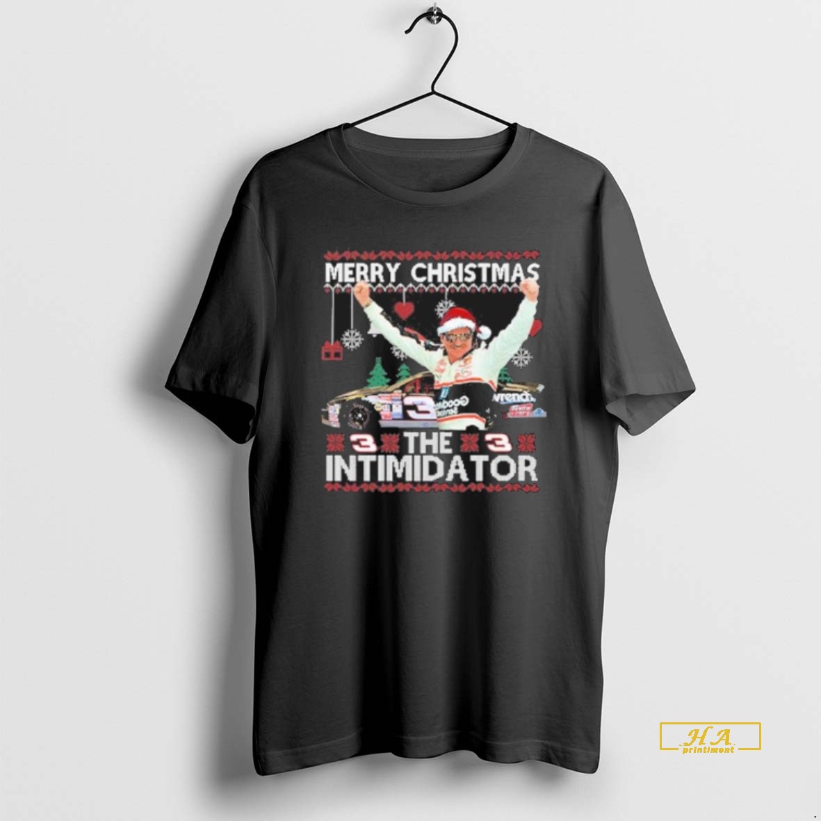 Official Dale Earnhardt Merry Christmas The Intimidator Ugly Shirt