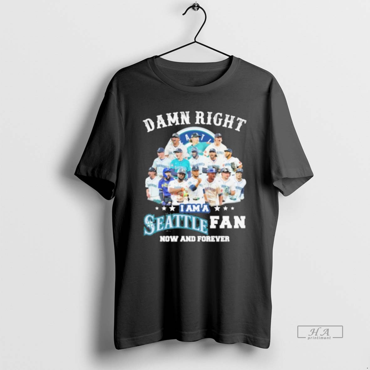 Official Damn Right Team Player I Am A Seattle Fan Now And Forever Shirt