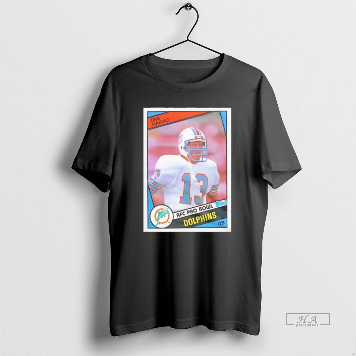 Official Dan Marino Miami Dolphins 1984 Nfl Football Card Shirt