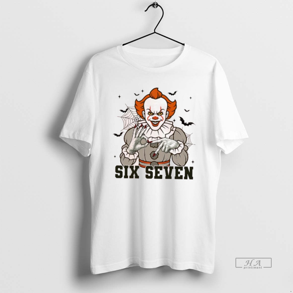 Official Dancing Clown Six Seven Spooky Halloween T Shirt