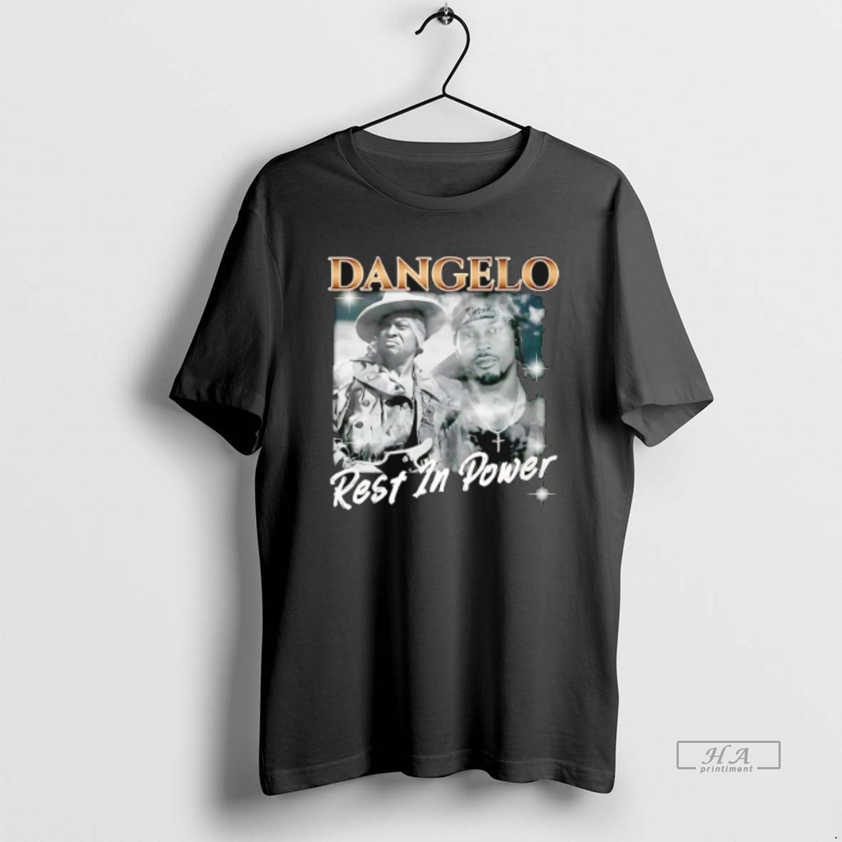 Official Dangelo Rest In Power Graphic T Shirt