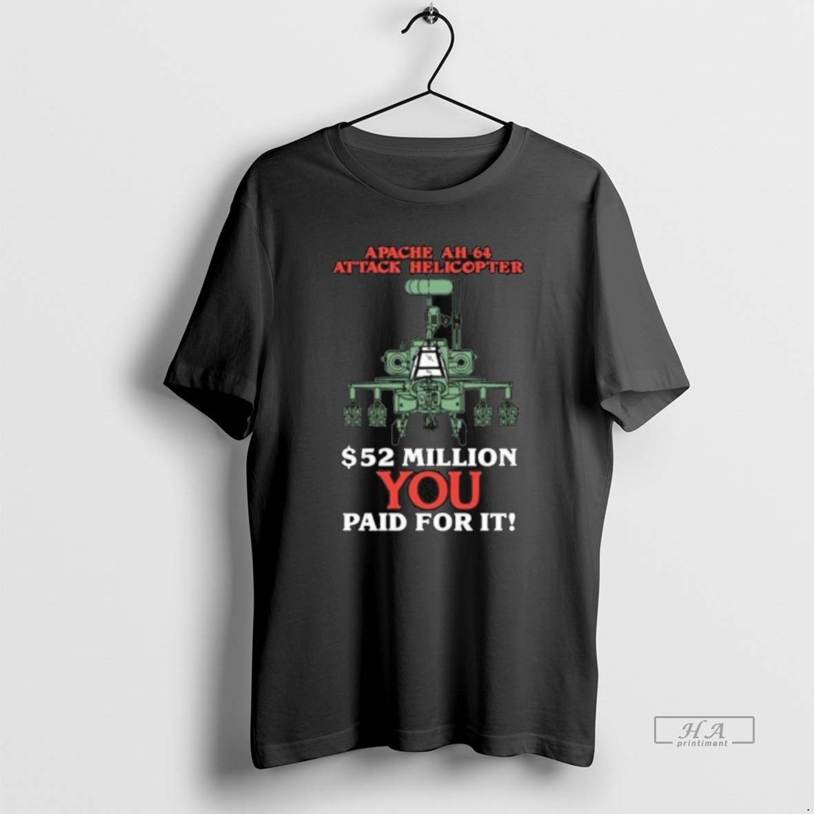 Official Death Traitors Apache Ah 64 Attack Helicopter Long Sleve Shirt
