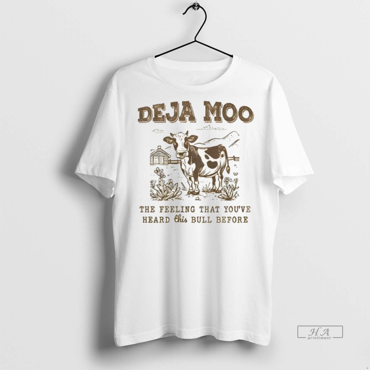 Official Deja Moo The Feeling That Youve Heard This Bull Before Shirt Hoodie
