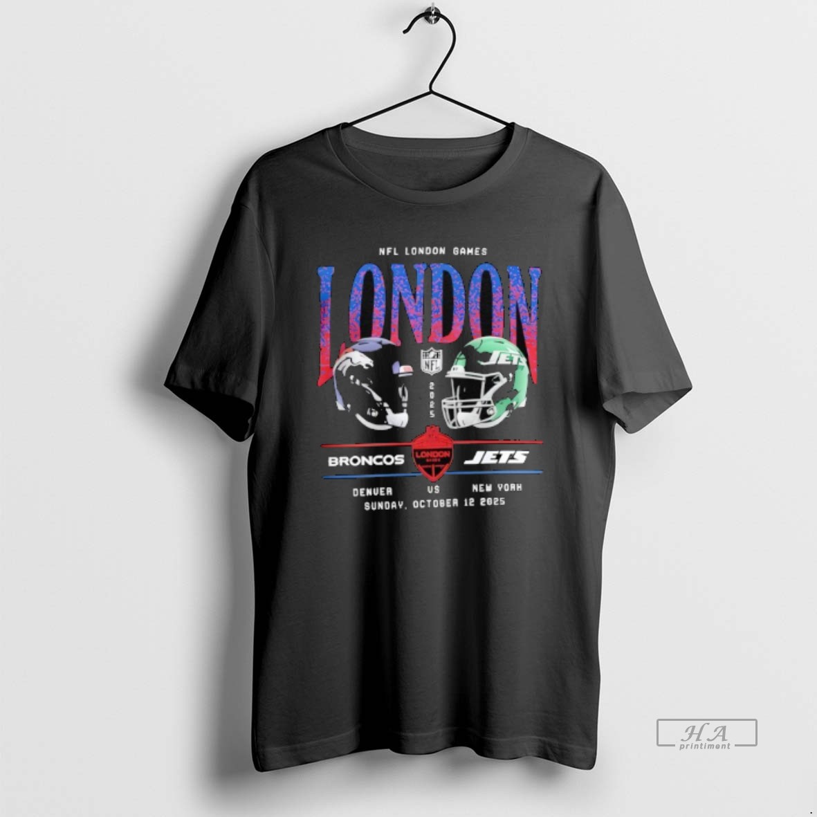 Official Denver Broncos Vs New York Jets Nfl London Games 2025 Nfl T Shirt