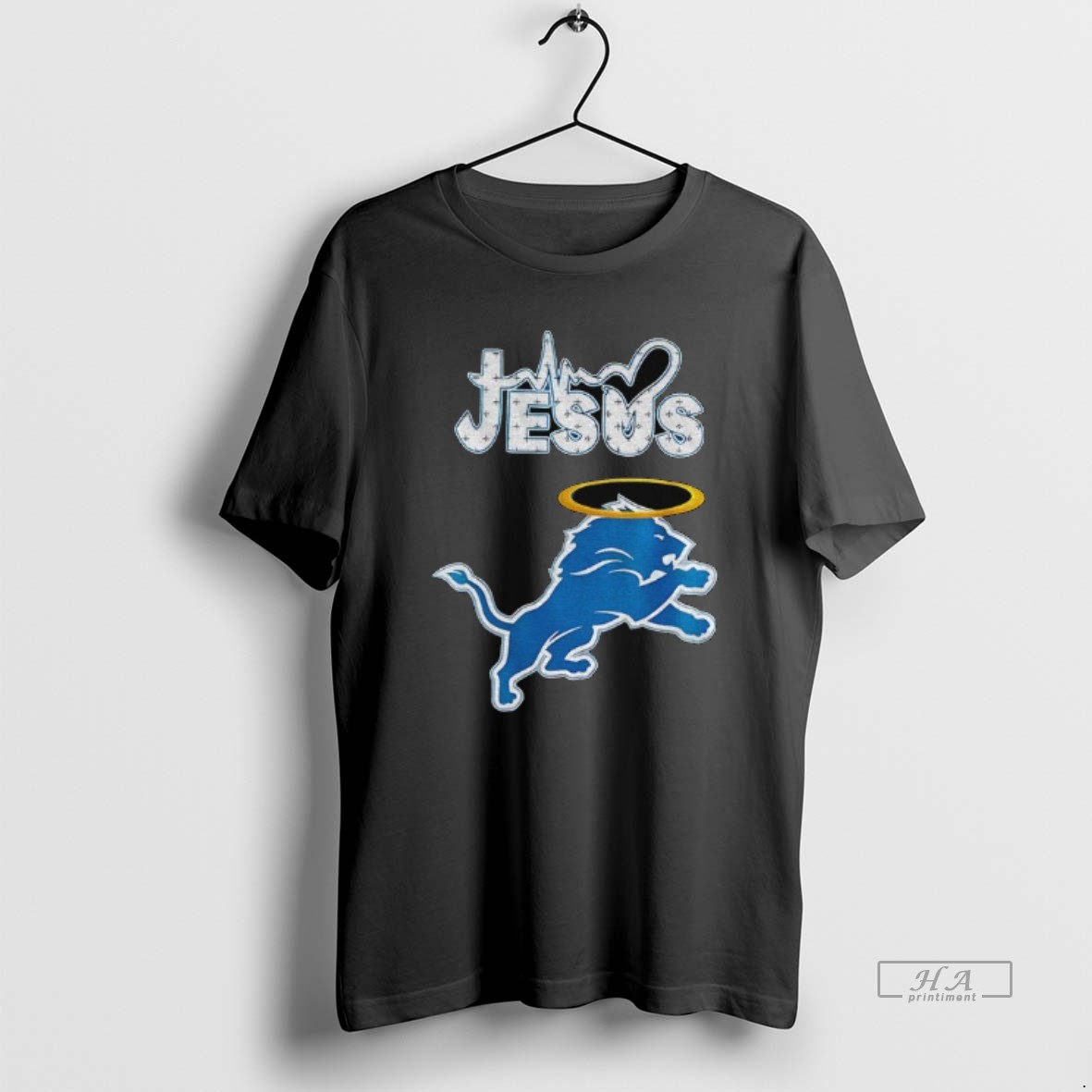 Official Detroit Lions Jesus Nfl Football Logo 2025 Shirt