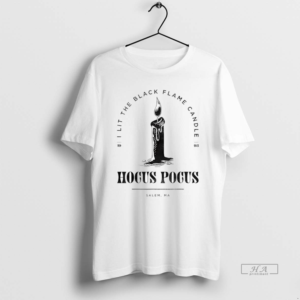 Official Disney Hocus Pocus I Lit The Black Flame Candle T Shirt