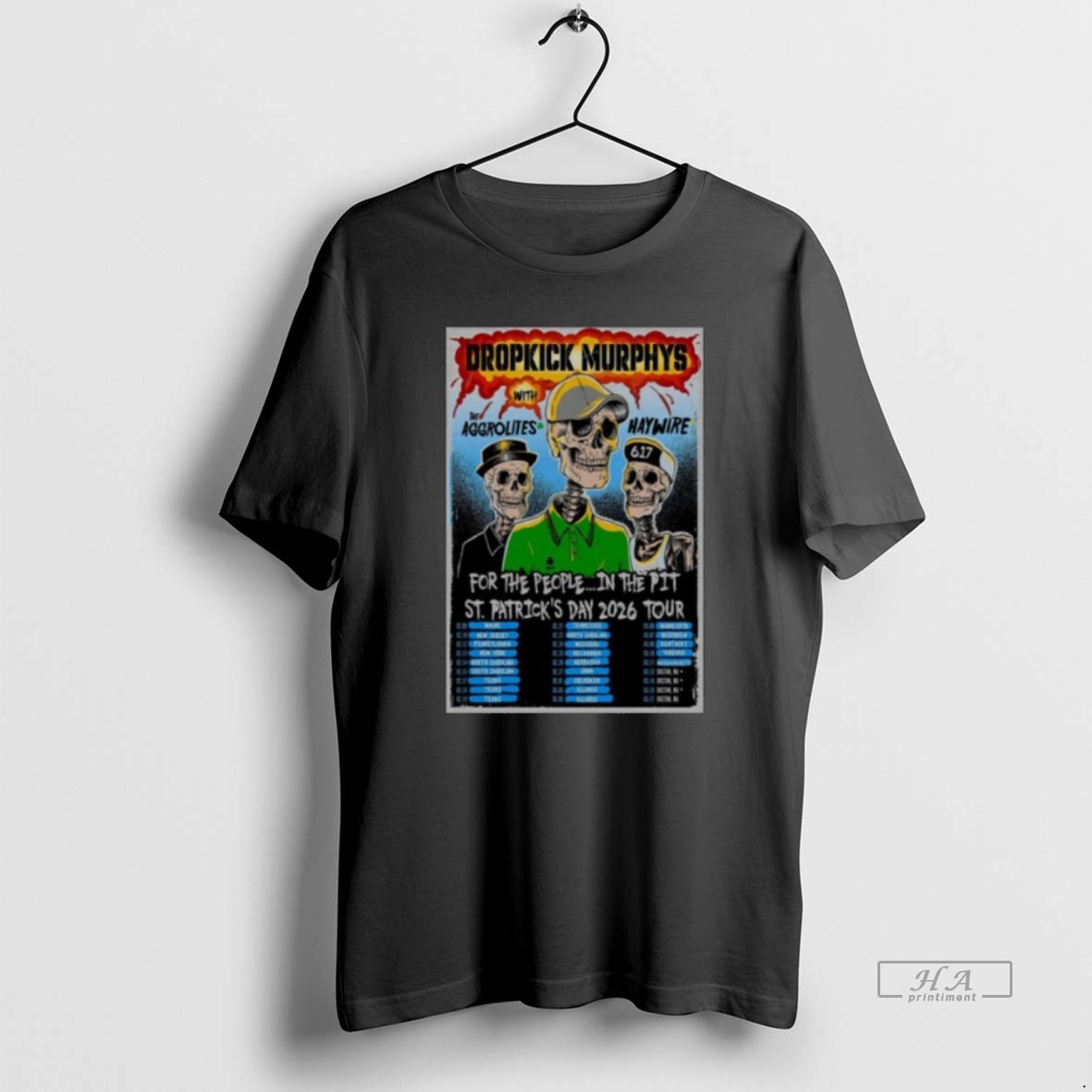 Official Dropkick Murphys Tour 2026 Shirt