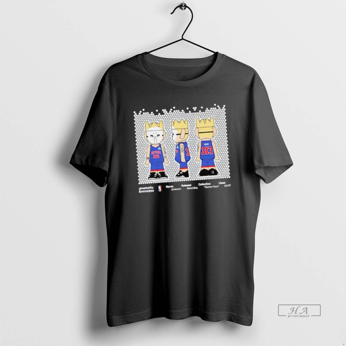 Official Eminem Merch Shop Ghostwrite X Eminem Game Face T Shirt