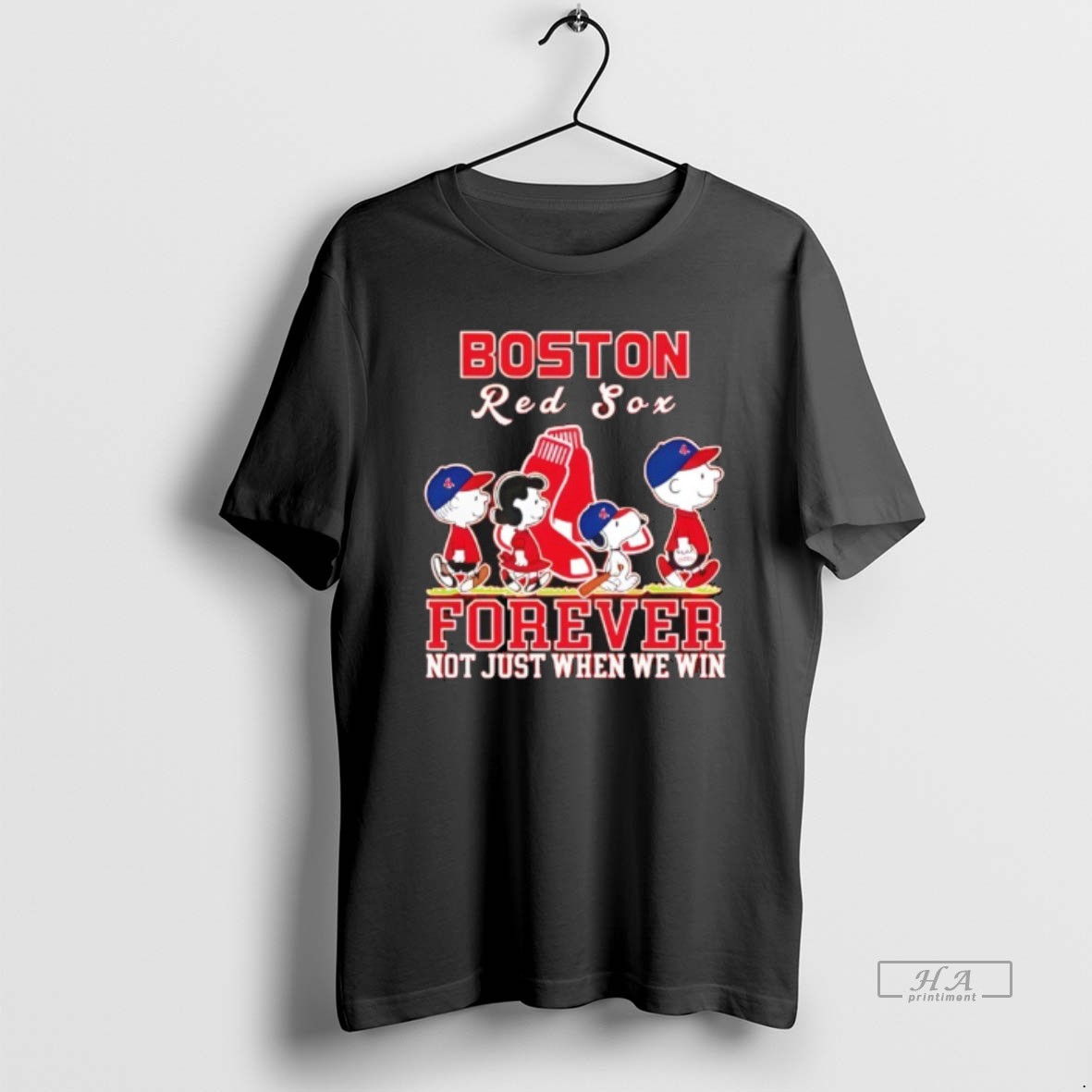 Official Forever Boston Red Sox Snoopy And Peanuts Forever Not Just When We Win Shirt
