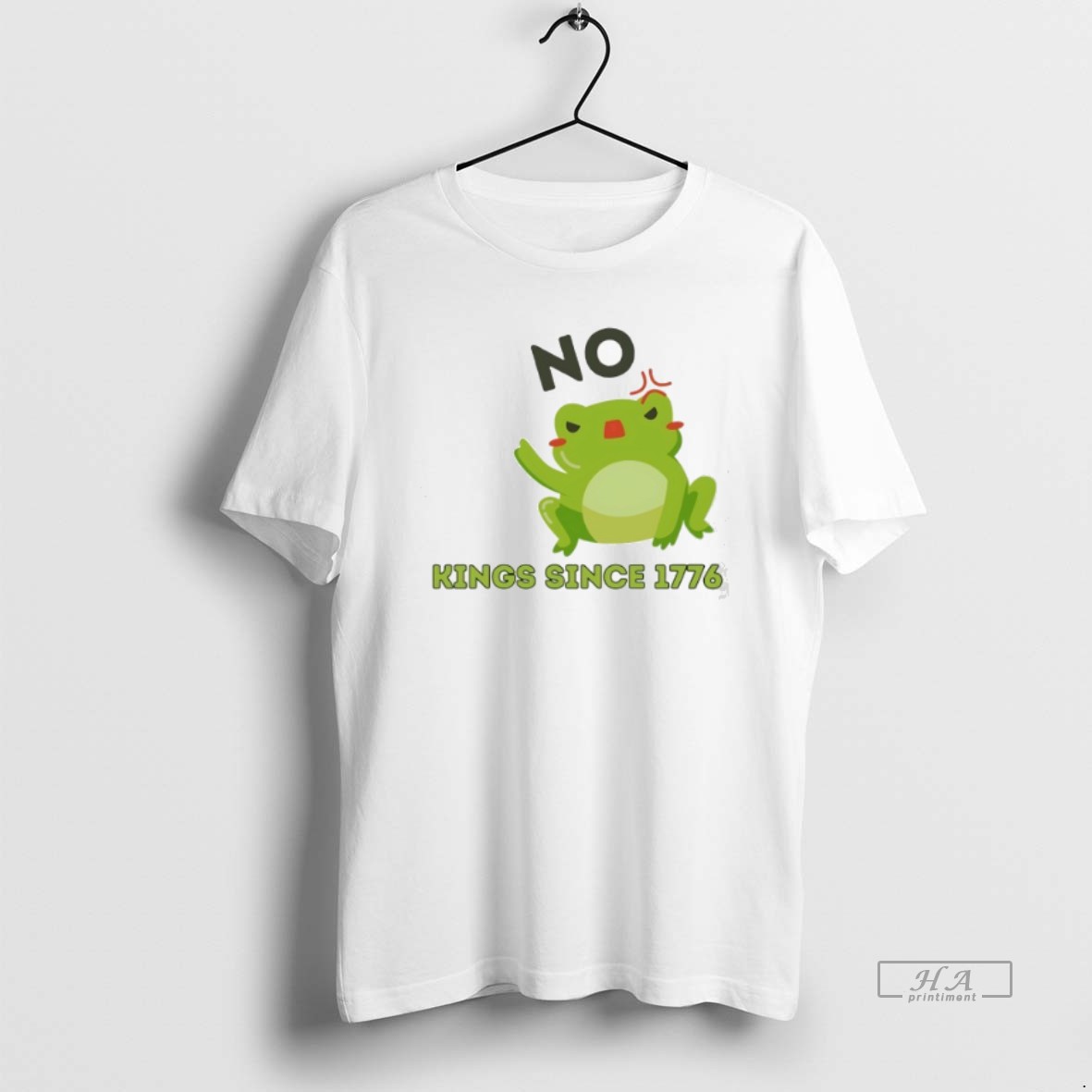 Official Frog Say No Kings Since 1776 Shirt