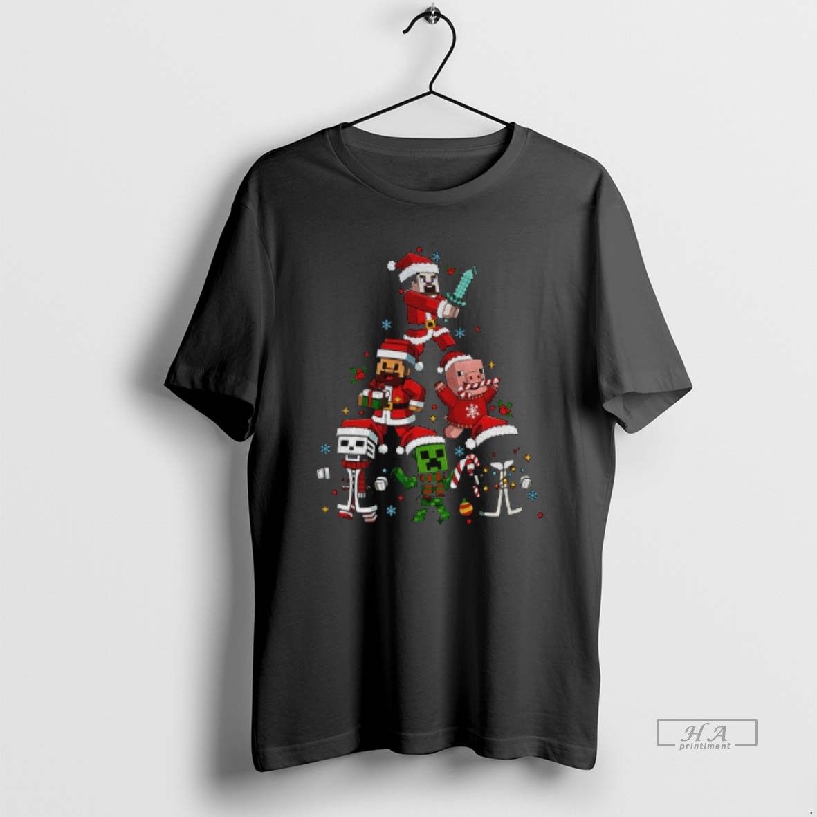 Official Gamer Character Christmas Tree Shirt 2