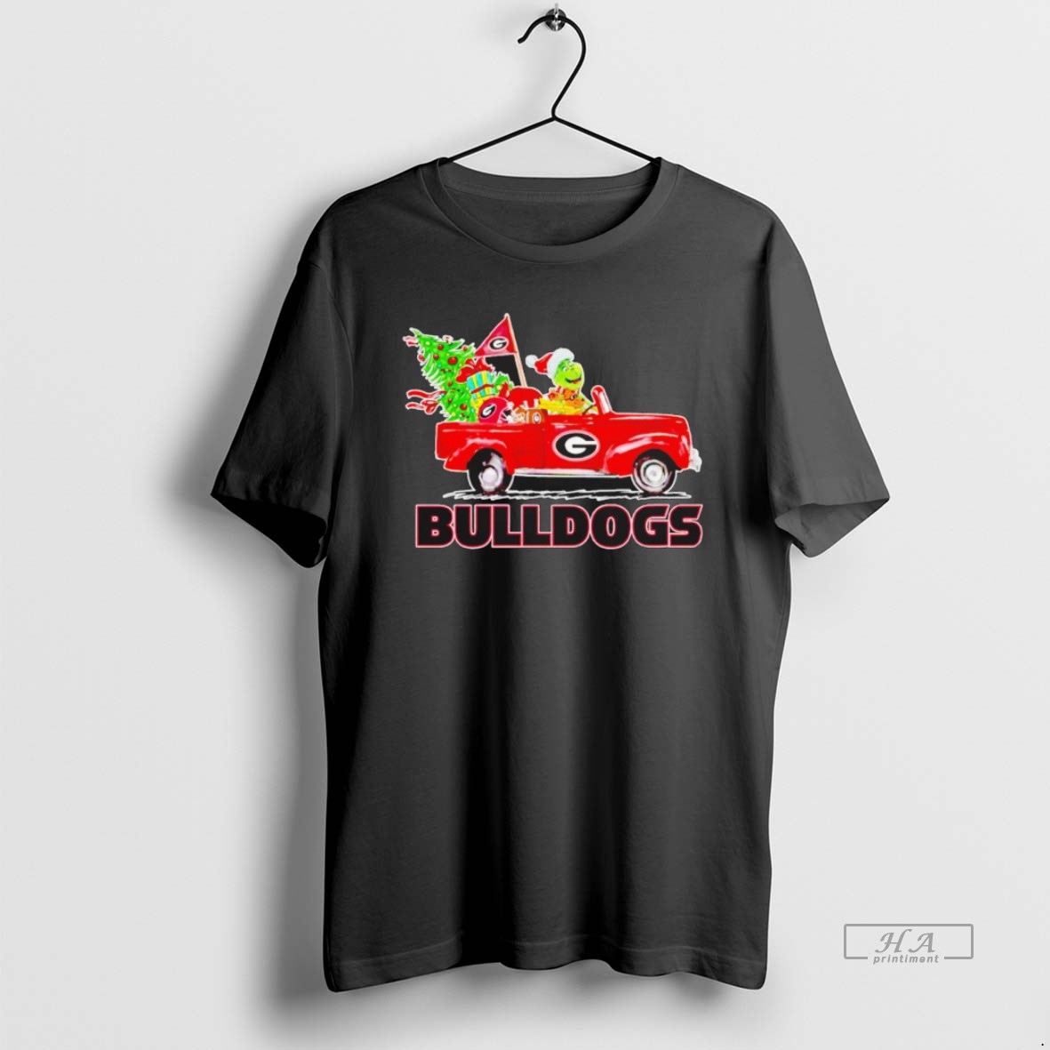 Official Georgia Bulldogs Grinch Driving Car Christmas Shirt