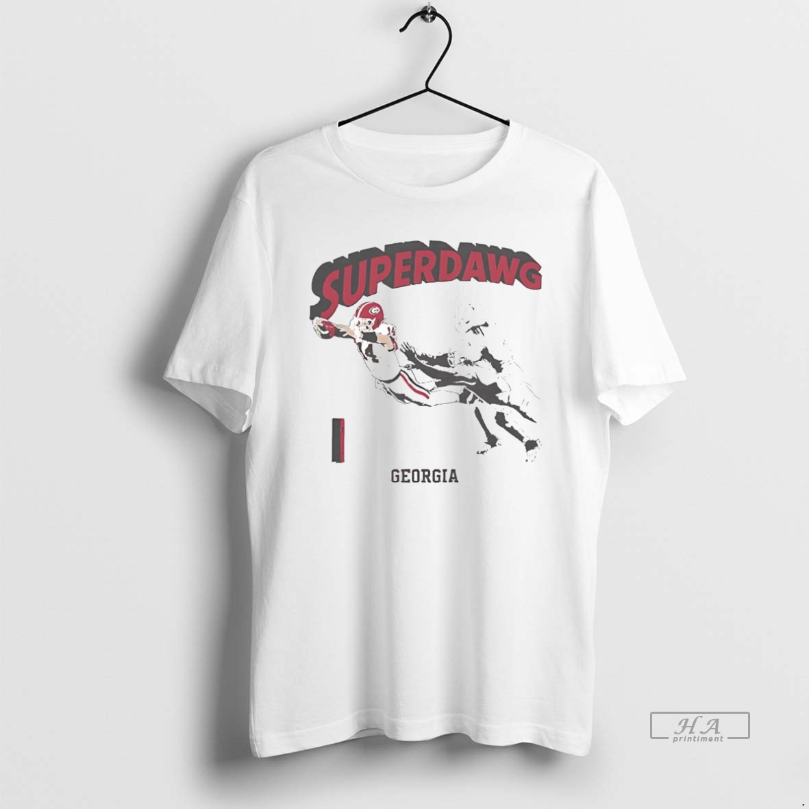 Official Georgia Football Super Gunner Stockton Catch T Shirt