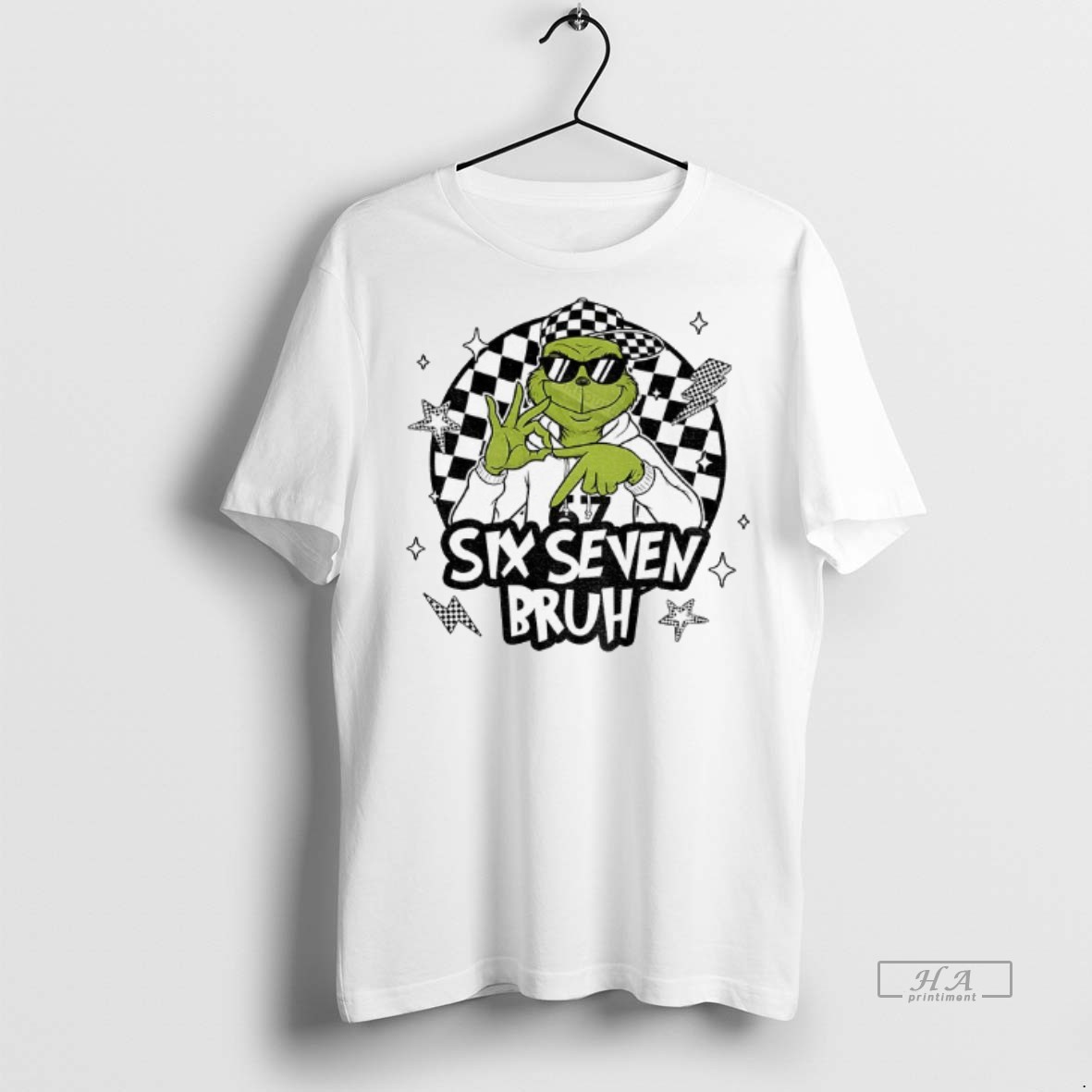 Official Grinch 6 7 Six Seven Bruh Meme Christmas Shirt Hoodie