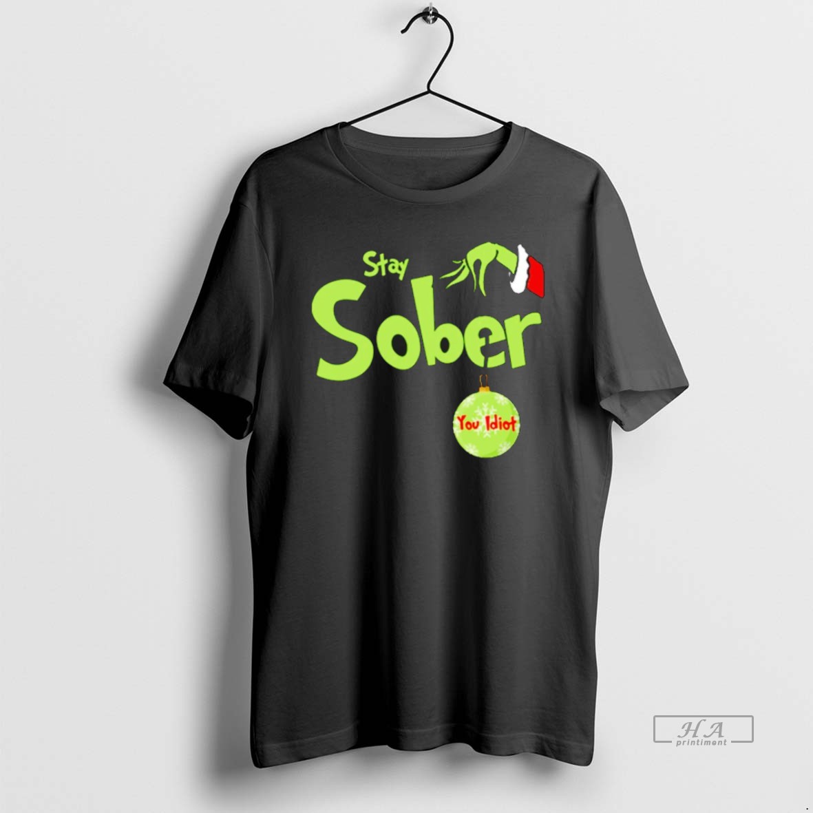 Official Grinch Stay Sober Christmas Shirt
