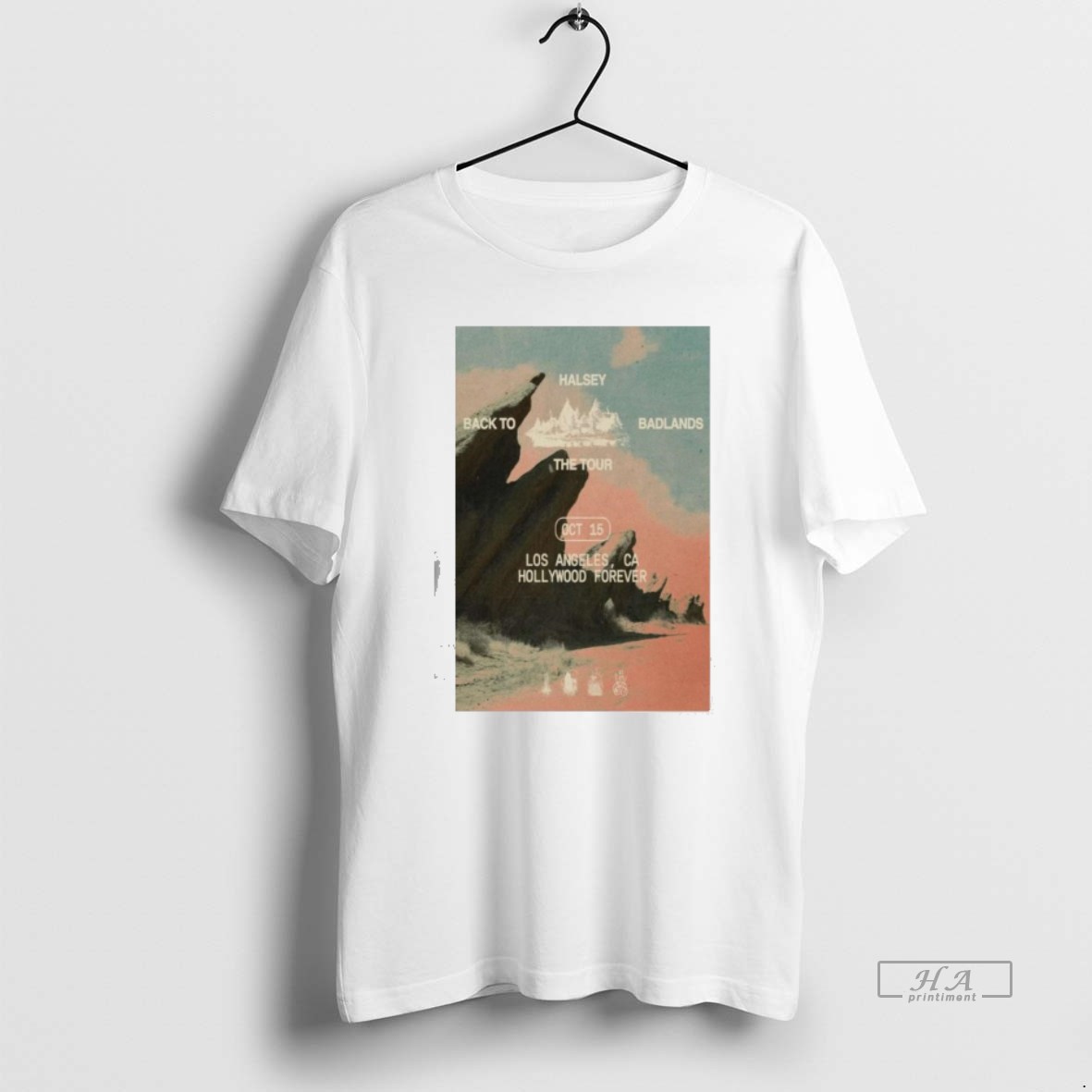 Official Halsey Back To Badlands Los Angeles 10 15 T Shirt