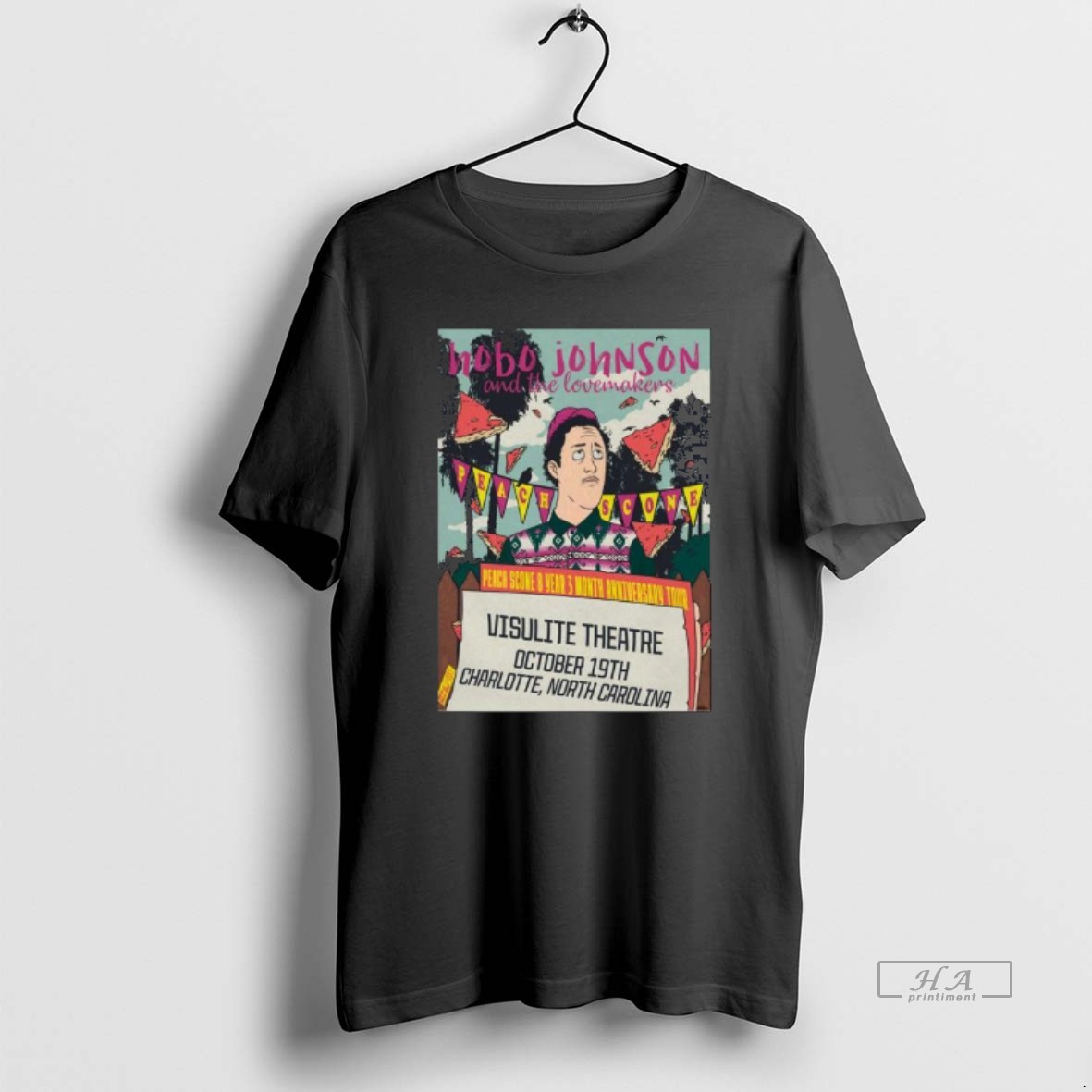 Official Hobo Johnson October 19 2025 Visulite Theatre In Charlotte Nc Long Sleve T Shirt
