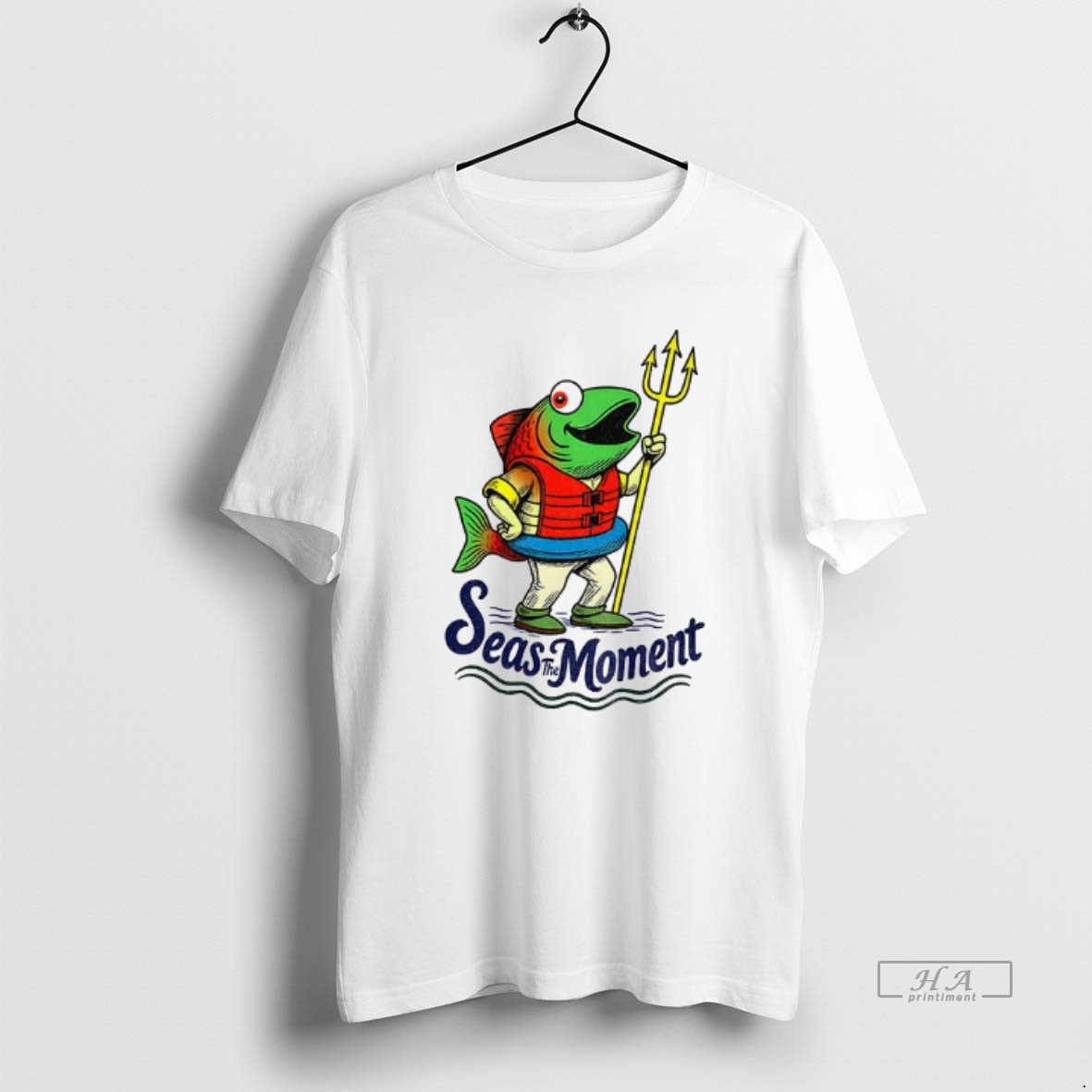 Official Humpy Salmon Holding Trident Seas The Moment Seattle Mariners Mlb Baseball Shirt
