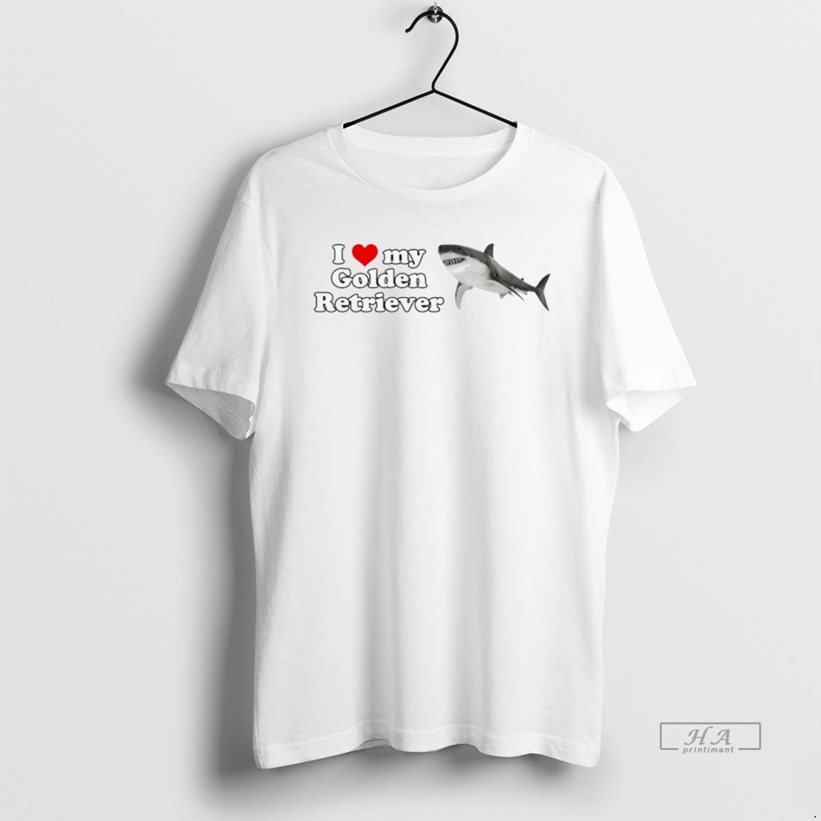 Official I Love My Golden Retriever Shark Shirt