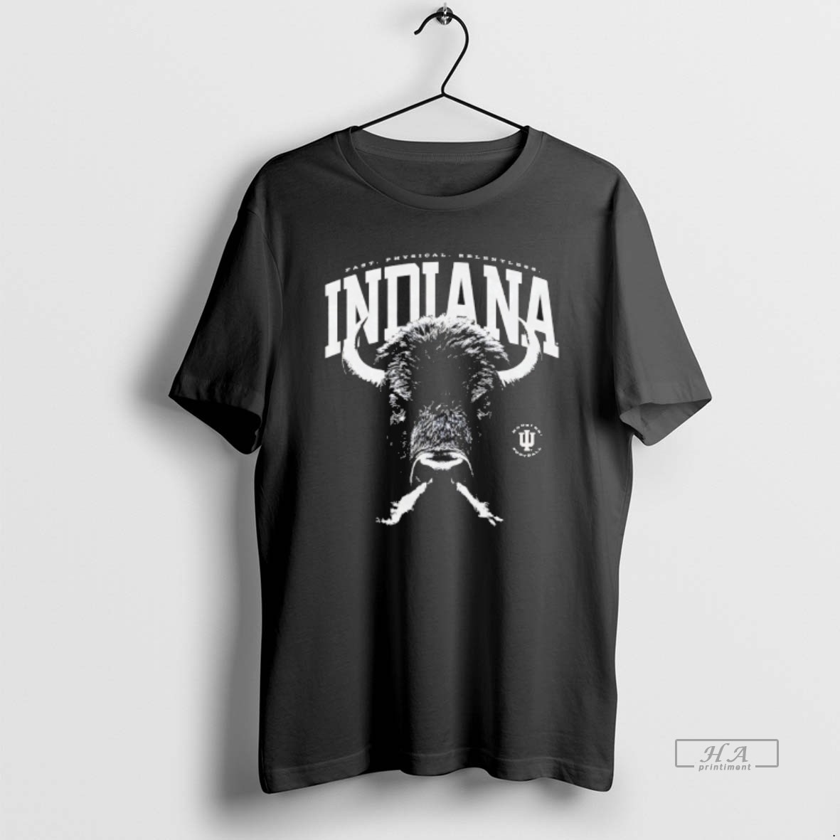 Official Indiana University Football Bison Relentless Fast Physical Relentless T Shirt