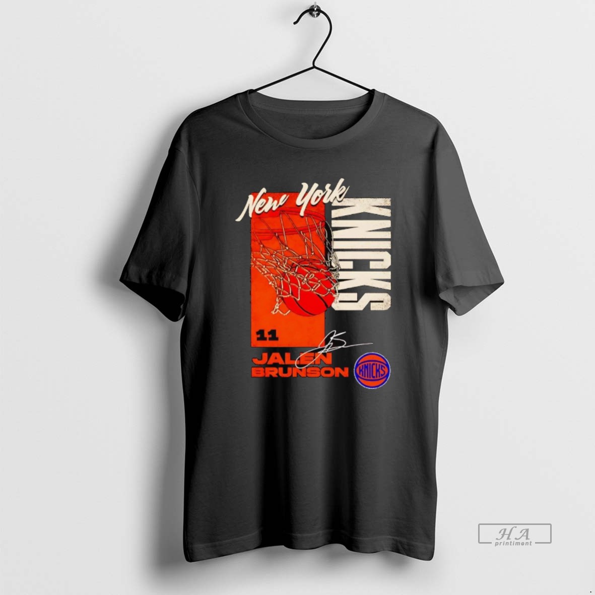 Official Jalen Brunson New York Knicks All Net T Shirt
