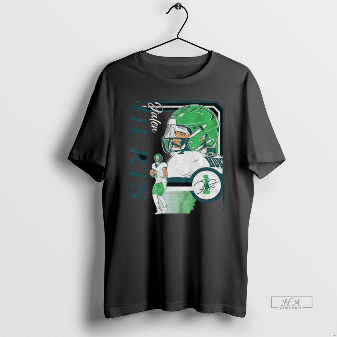 Official Jalen Hurts Philadelphia Eagles Nfl Collage Frame Signature Shirt