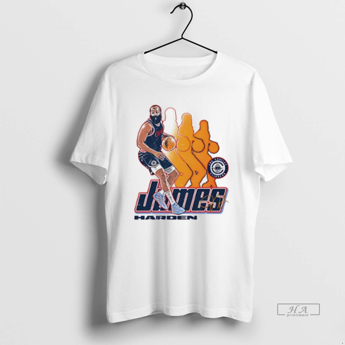 Official James Harden Los Angeles Clippers Signature Retro Shirt