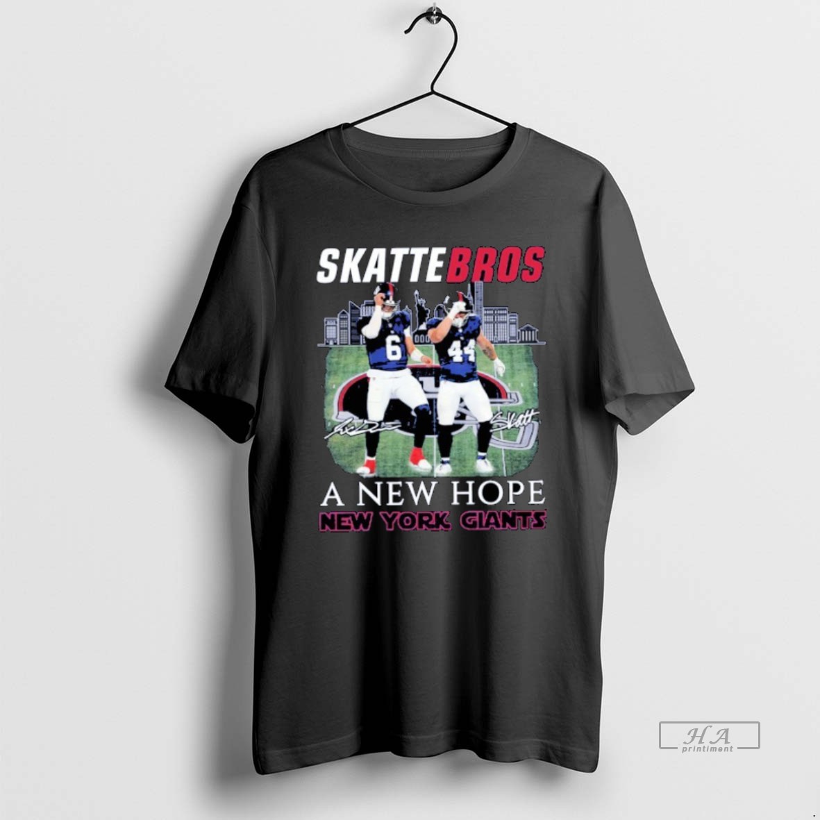 Official Jaxson Dart Cam Skattebo Skattebros A New Hope New York Gians Shirt