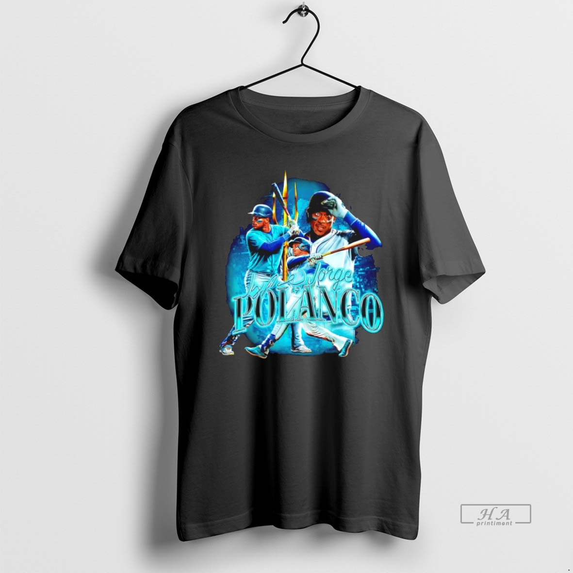 Official Jorge Polanco Seattle Mariners Signature Graphic Shirt